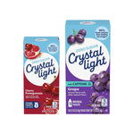 Crystal Light Drink Mix – Cherry Pomegranate Pitcher Packets (2.2 oz) & Grape On-The-Go Powdered Drink Mix (10 CT) (1 Ea.) (Variety Pack)