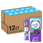 Crystal Light Drink Mix with Caffeine, 120 Packets Grape, 0.11 oz each