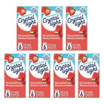 Crystal Light Strawberry Watermelon Drink Mix, Artificially Flavored Powdered Beverage, Zero Sugar, 5 Calories Per Serving, 1.96 oz (Pack of 7)
