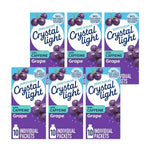 Crystal Light On The Go Energy Grape - Caffeine Energy Releasing, 10-Packet Boxes (Pack of 6)