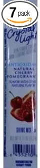 Crystal Light On-The-Go Drink Mix Packets, Sugar Free Powdered Water Enhancer, Naturally Flavored Low Calorie Beverage Mix, Cherry Pomegranate, 10 Count (Pack of 7)