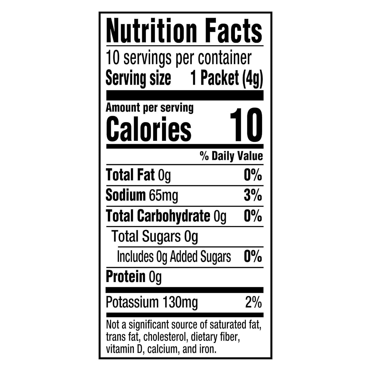 Crystal Light Drink Mix, 10 packets, Hibiscus Lemonade, 0.14 oz
