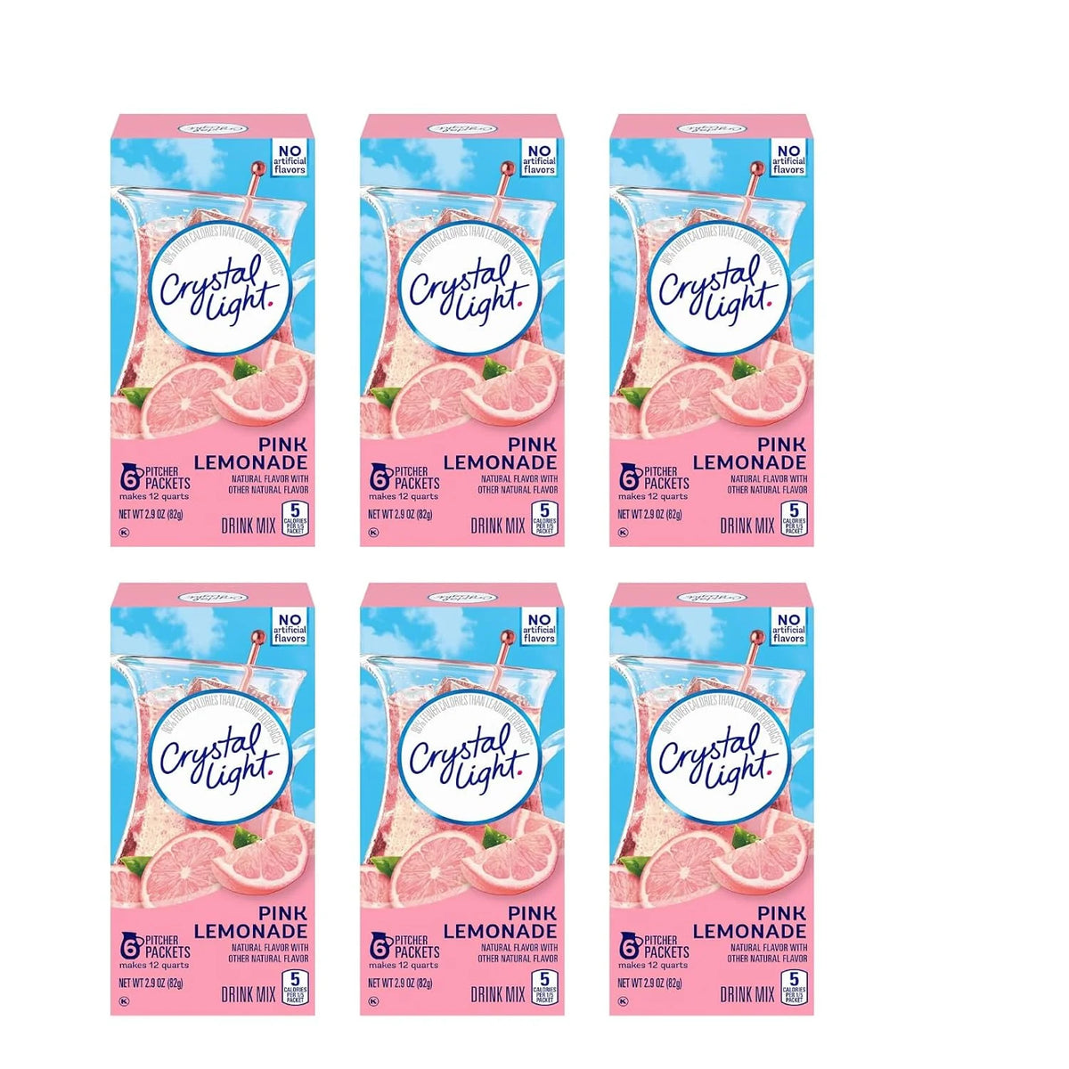Crystal Light Drink Mix, Pink Lemonade,2.9 Ounce (Pack of 6)
