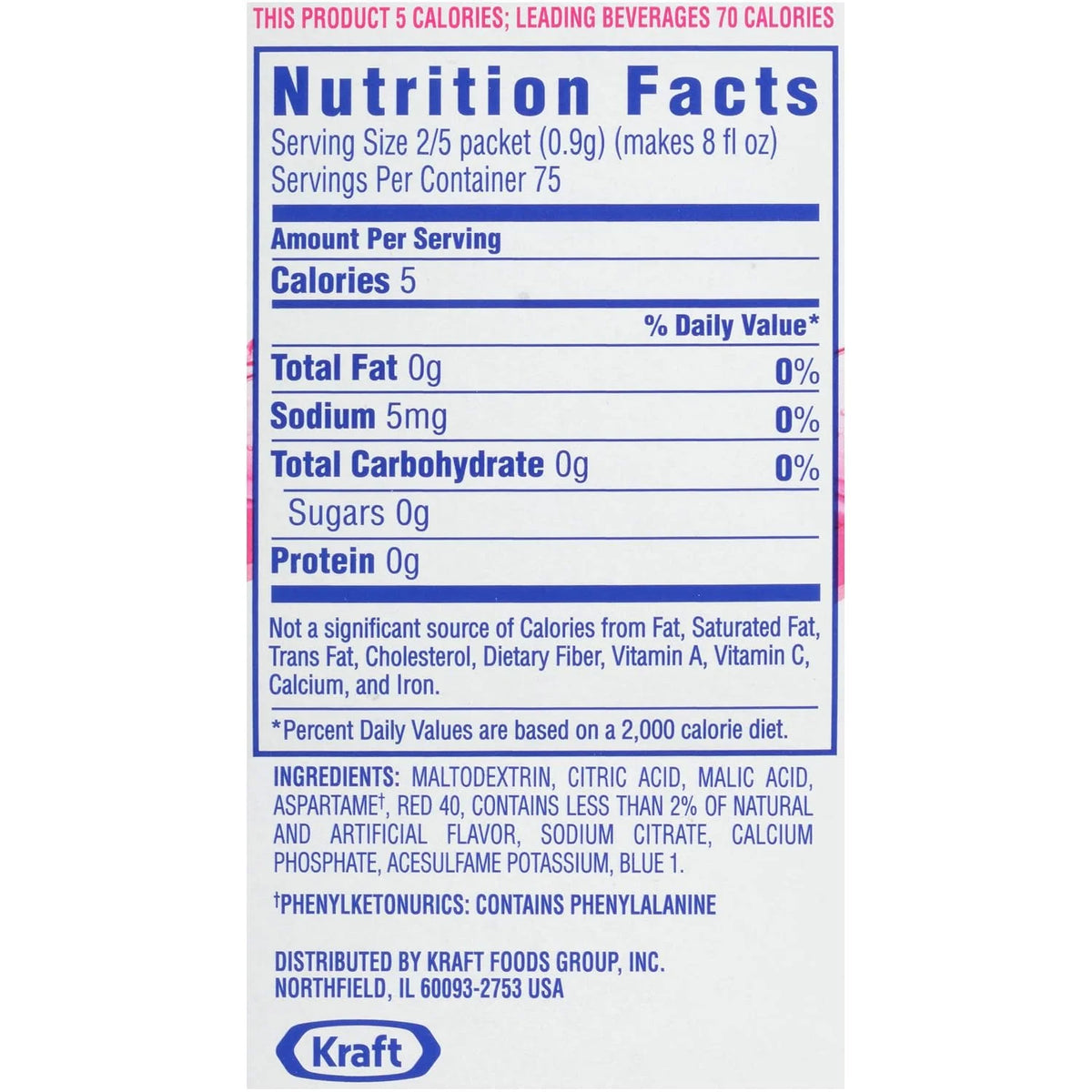 Crystal Light Raspberry Ice Drink Mix (30 On the Go Packets)