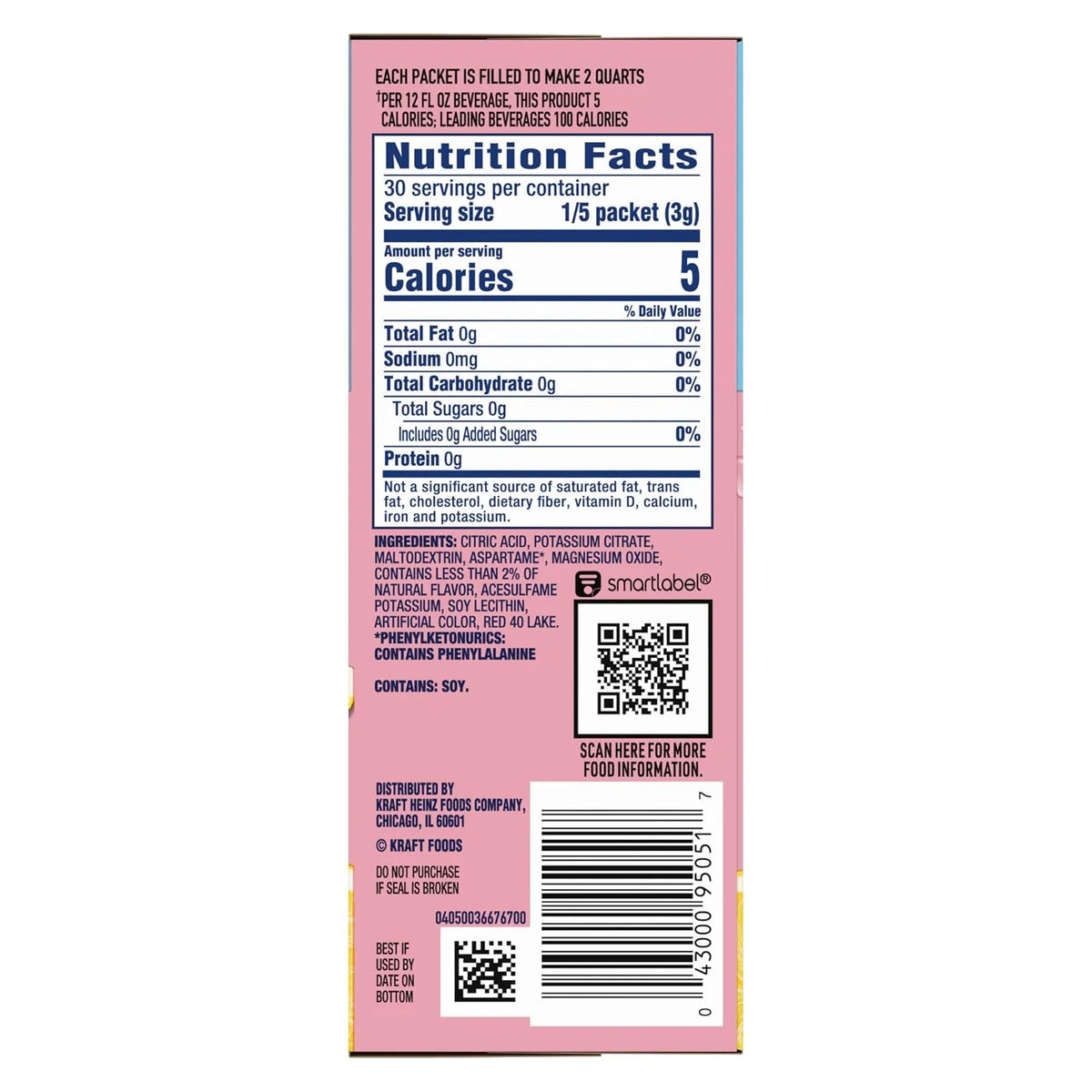 Crystal Light Drink Mix, Sugar Free Powdered Water Enhancer, Natural Flavor Low Calorie Beverage Mix, Powdered Soft Drink Mix for Flavorful Hydration, Pink Lemonade, 6 Pitcher Packets, 2.9 Ounce (Pack of 12)