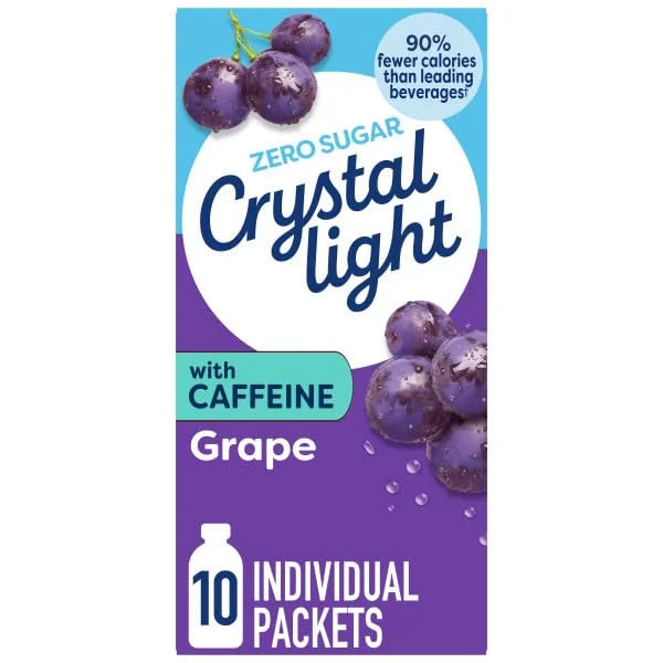 Crystal Light Powdered Drink Mix - Strawberry Watermelon, Classic Orange, Pink Lemonade & Grape For Flavorful Hydration and Shareable Refreshment (Variety Pack)