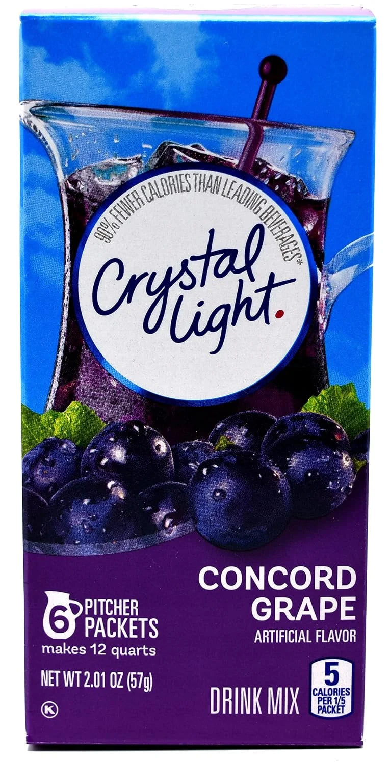 Crystal Light Concord Grape, 12-Quart Box (Pack Of 7)